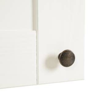 Porte-manteau mural Rivery II Pin massif - Blanc