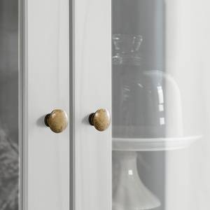 Vitrine Rivery II Pin massif - Blanc