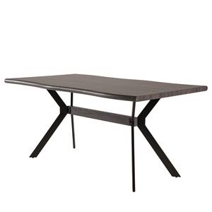 Eettafel Kevil II Bruin - Plaatmateriaal - Metaal - 160 x 76 x 90 cm