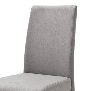 Chaises cantilever Evila (lot de 2) Céramique / Métal - Gris / Noir mat - Gris lumineux