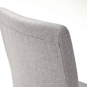 Chaises cantilever Evila (lot de 2) Céramique / Métal - Gris / Noir mat - Gris lumineux