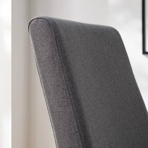 Chaises cantilever Evila (lot de 2) Céramique / Métal - Gris / Noir mat - Gris lumineux