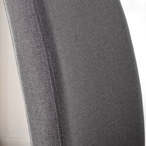 Chaises cantilever Evila (lot de 2) Céramique / Métal - Gris / Noir mat - Gris lumineux