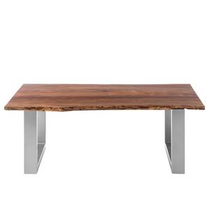 Table basse en bois massif KAPRA Acacia massif - métal - Acacia - Largeur : 120 cm