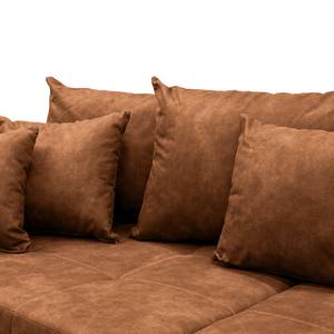 Grand canapé Colwall I Tissu - Microfibre Priya: Cognac