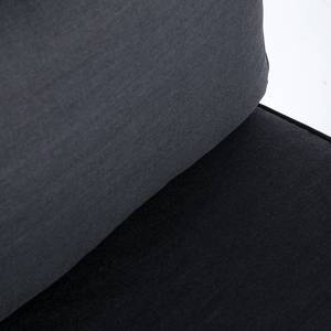 Loungefauteuil FIFO geweven stof/massief acaciahout - antracietkleurig/grijs