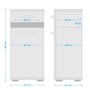 Lage kast Storm Light Plaatmateriaal - 37 x 80 x 31 cm