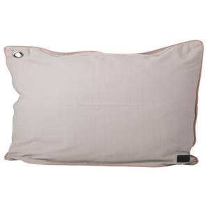 Coussin Earth Piping I Coton - Beige / Abricot