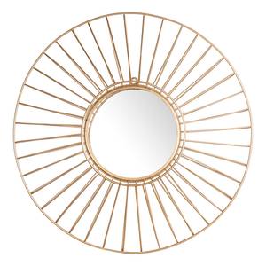 Miroir Florina Métal / Miroir en verre - Doré brillant