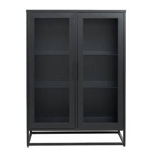 Highboard Kayys glas/metaal - zwart