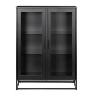 Highboard Kayys glas/metaal - zwart