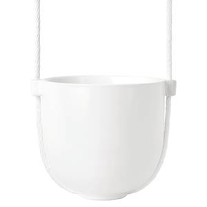 Pot suspendu d'intérieur Bolo Fer / Coton / Céramique - Blanc