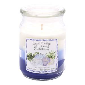 Bougie parfumée 3 fragranced layers I 538 Gramm - Cotton Comfort, Lake House, Coastal Breeze