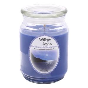 Duftkerze Blue Suede & Sandalwood 538 Gramm - Soja Wachs Mischung - Blau