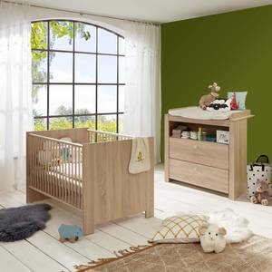 Babykamerset Olivia (2-delig) Beige - Bruin - Plaatmateriaal