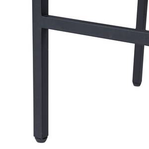 Tabouret de bar GRASBY Pin recyclé / Métal - Pin foncé / Noir