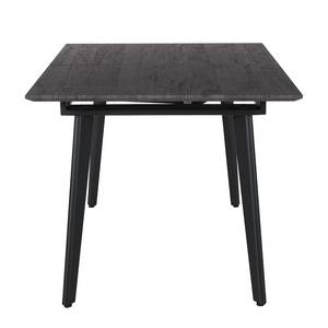 Tavolo da pranzo Mannford Metallo - Effetto quercia fossile / Nero opaco - Larghezza: 140 cm