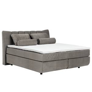 Lit boxspring Cape May Lit boxspring Free  180x200 H2/H3 F190 All Senses Elephant - Gris clair - 180 x 200cm - Matelas double D2/D3