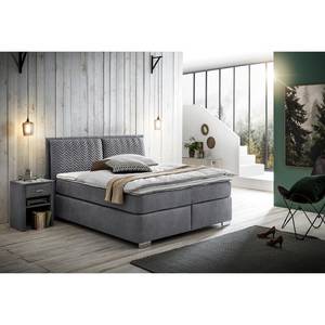 Lit boxspring Cape Vincent Gris clair - 140 x 200cm - D3 medium