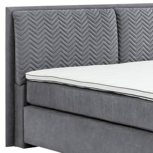 Lit boxspring Cape Vincent Gris clair - 140 x 200cm - D3 medium