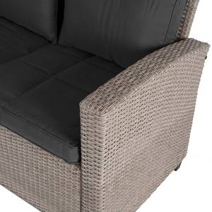 Loungebank Laurel (2-delig) polypropeen/polyester - grijs/beige