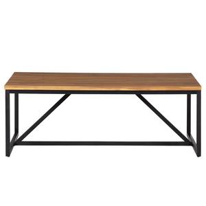 Table basse extérieur LeRoy Polyester / Acacia massif - Acacia / Anthracite