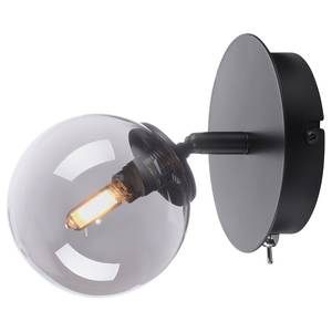 LED-wandlamp Widow II transparant glas/ijzer - 1 lichtbron