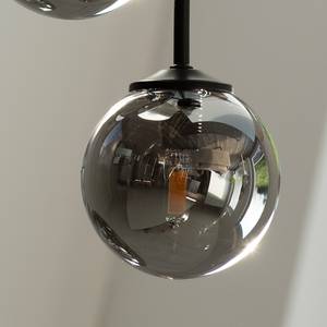 LED-plafondlamp Widow III transparant glas/ijzer - 5 lichtbronnen