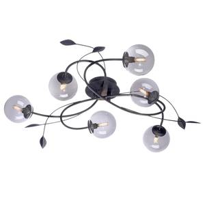 LED-plafondlamp Widow IV transparant glas/ijzer - 6 lichtbronnen