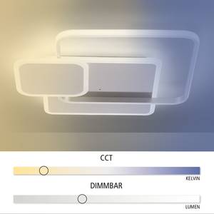 LED-Deckenleuchte Emilio Acrylglas / Aluminium - 1-flammig