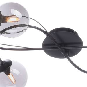 LED-plafondlamp Widow VI transparant glas/ijzer - 4 lichtbronnen