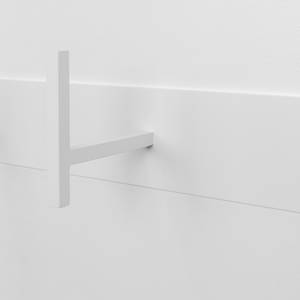 Garderobenleiste Colburn Metall - Weiß - Breite: 64 cm