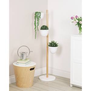 Support à plantes 3 pots Floristand Acier / Hêtre massif - Multicolore