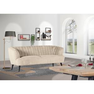 Küchensofa Ekenas Matt Sand - Breite: 200 cm - Schwarz