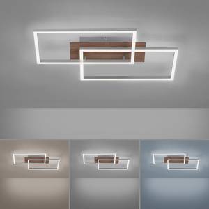 LED-plafondlamp Iven III kunststof/staal - 2 lichtbronnen