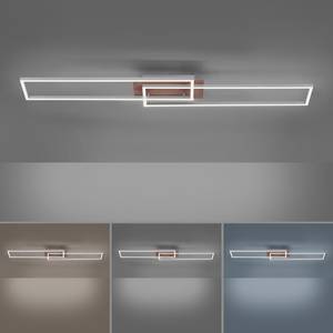 LED-plafondlamp Iven I kunststof/staal - 2 lichtbronnen