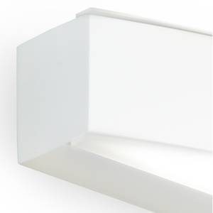 Applique murale Band Plexiglas / Aluminium - 1 ampoule - Blanc - Largeur : 28 cm