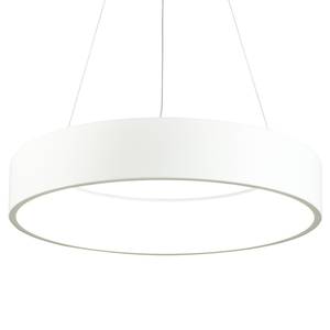 LED-Pendelleuchte Aurora Polyacryl / Aluminium - 1-flammig - Weiß - Breite: 60 cm
