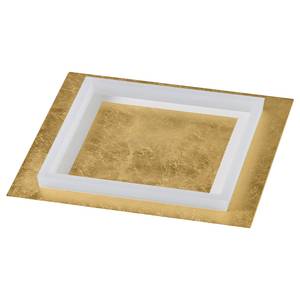 LED-Deckenleuchte Square II Polyacryl / Aluminium - 1-flammig - Gold - Breite: 50 cm