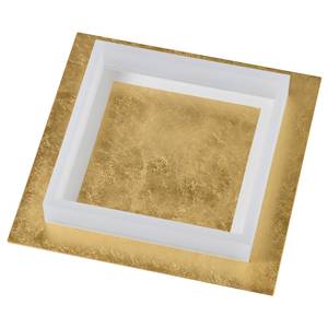 LED-Deckenleuchte Square I Polyacryl / Aluminium - 1-flammig - Gold - Breite: 65 cm