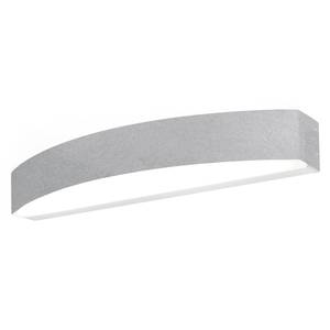 LED-wandlamp Band polyacryl/aluminium - 1 lichtbron - Grijs - Breedte: 28 cm