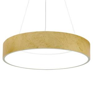 LED-Pendelleuchte Aurora Polyacryl / Aluminium - 1-flammig - Gold - Breite: 60 cm