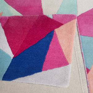 Tapis en laine Triangulum I Laine vierge - Multicolore - 80 x 150 cm