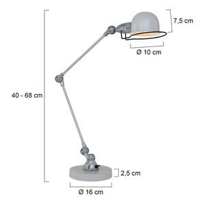 Tischleuchte Mexlite II Aluminium - 1-flammig