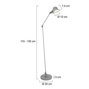 Stehleuchte Mexlite II Aluminium - 1-flammig