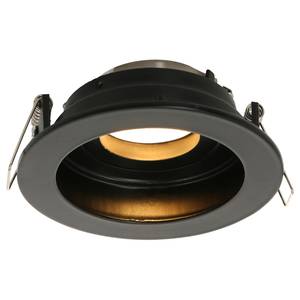 Inbouwlamp Pélite II acrylglas/ijzer - 1 lichtbron - Zwart