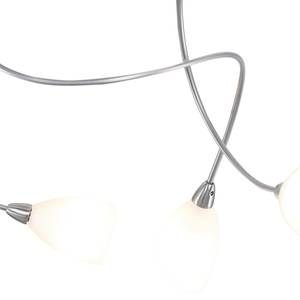 LED-Deckenleuchte Tarda II Milchglas / Eisen - 10-flammig