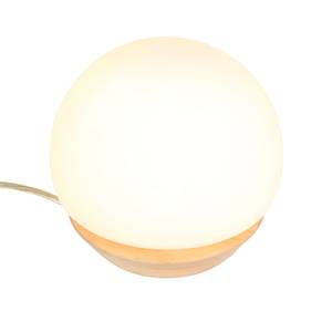 LED-tafellamp Ancilla melkglas/ijzer - 1 lichtbron