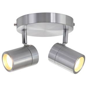 Plafondlamp Upround II ijzer - 2 lichtbronnen - Zilver