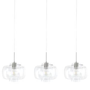 Hanglamp Glass Light III transparant glas/ijzer - 3 lichtbronnen